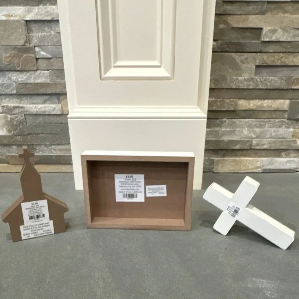 Hobby Lobby Easter 2026 Inspirational Table Pieces Church Figurine Cross Set